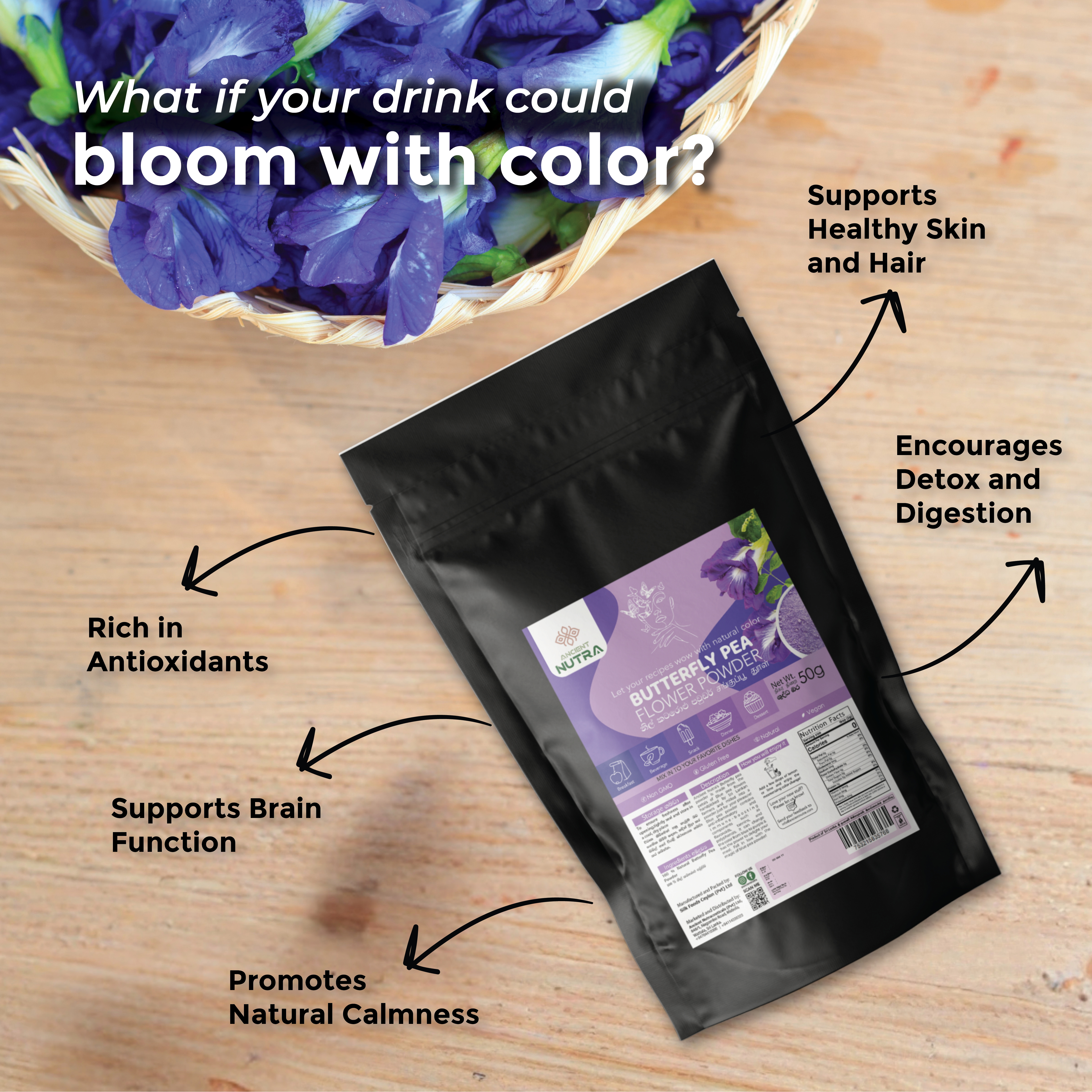 Butterfly Pea Flower Powder: Nature’s Blue Superfood by Ancient Nutra