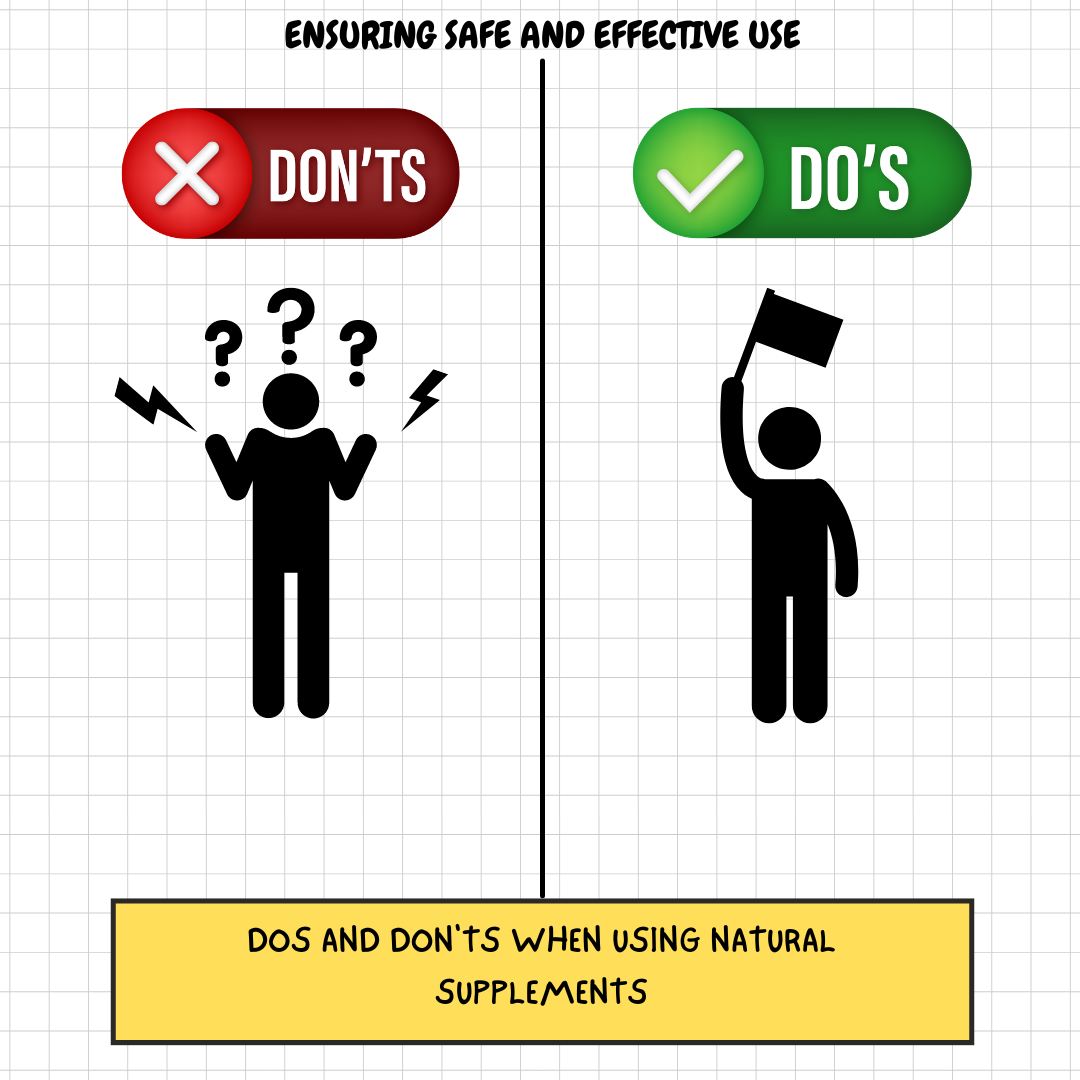 Dos and Don'ts When Using Natural Supplements: Ensuring Safe and Effective Use