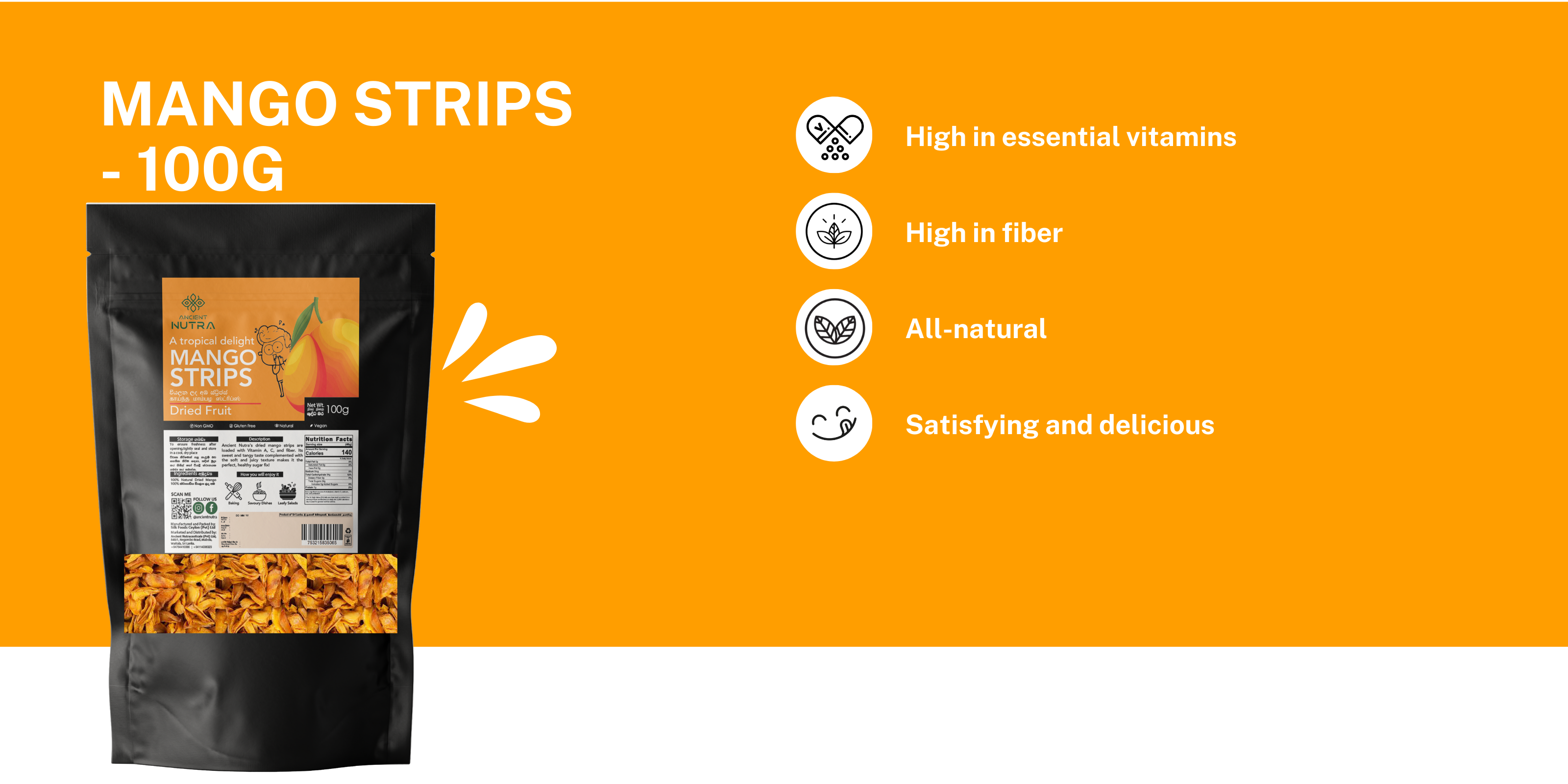 Energize Your Day and Snack Smart with Ancient Nutra Mango Strips