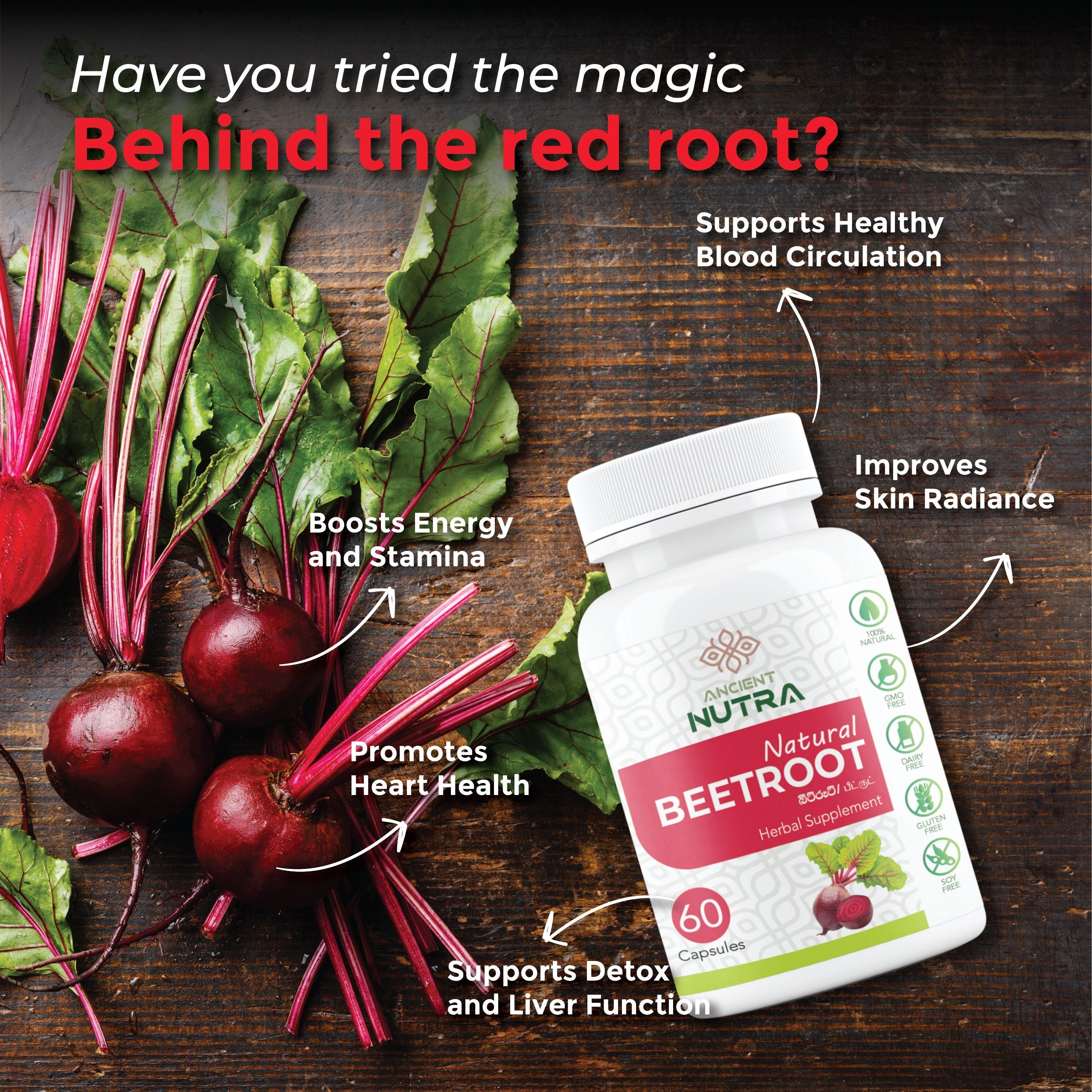 Daily Health Benefits of Ancient Nutra's Organic Beetroot Capsules
