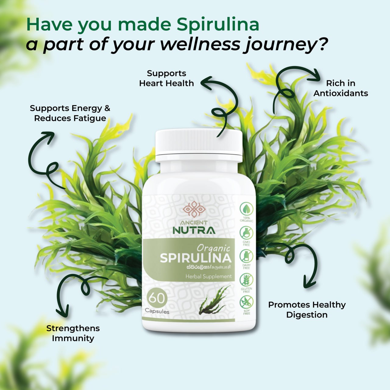 Boost Your Health Naturally with Ancient Nutra Spirulina Capsules