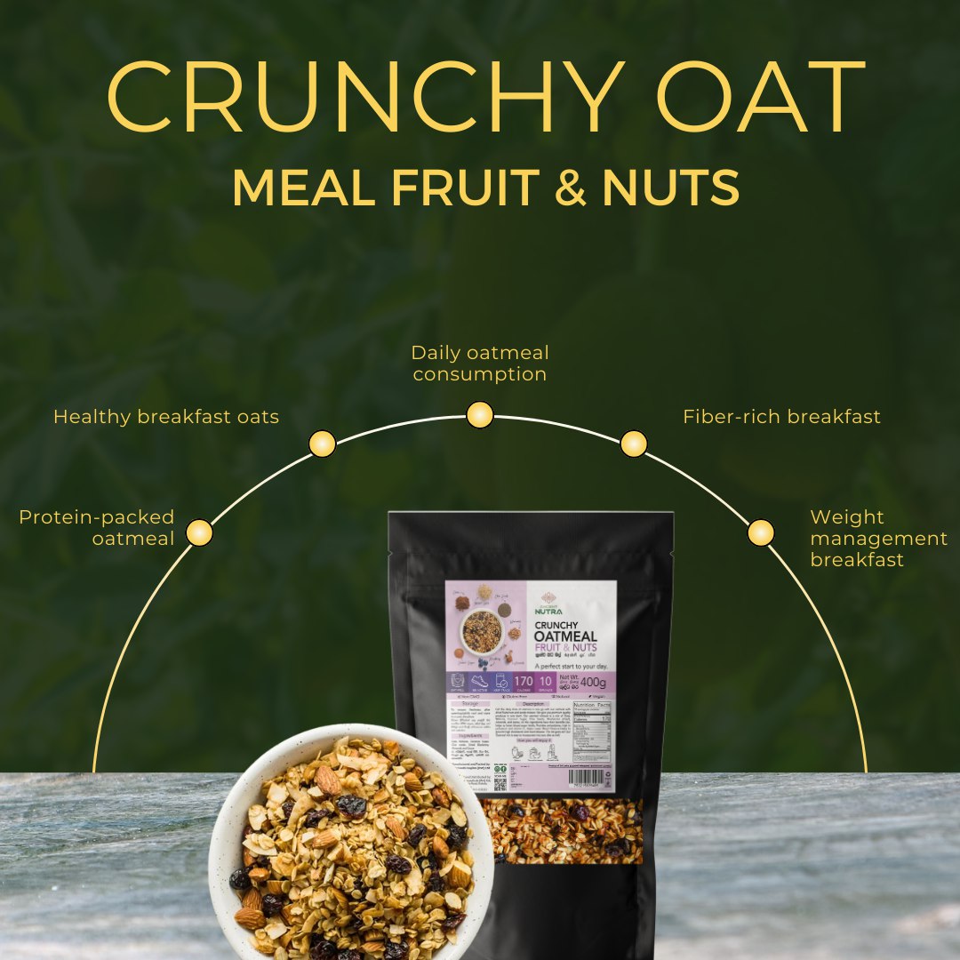 Start Your Day Right with Ancient Nutra’s Crunchy Oat Meal – Fruits & Nuts!