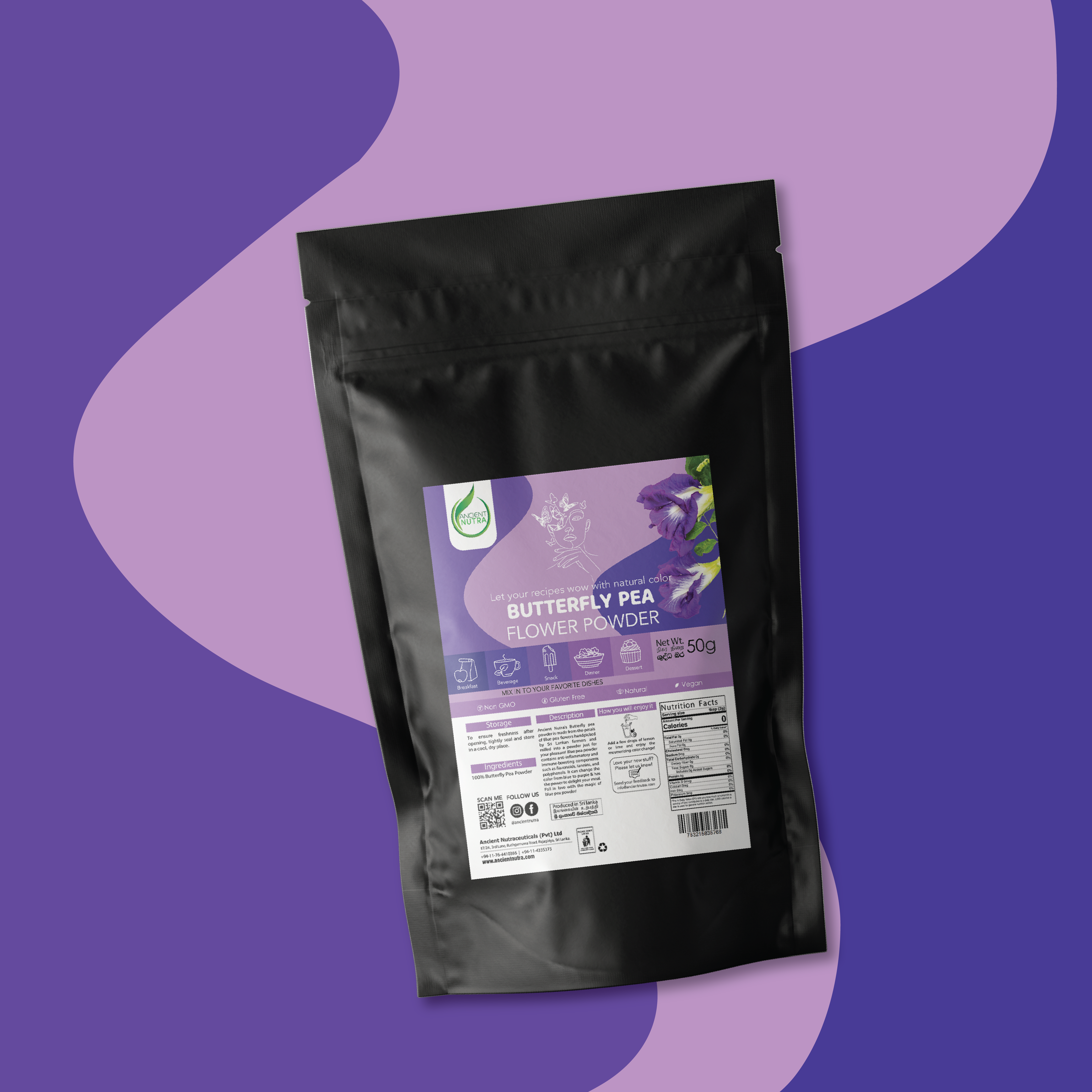 Butterfly pea flower powder 50g