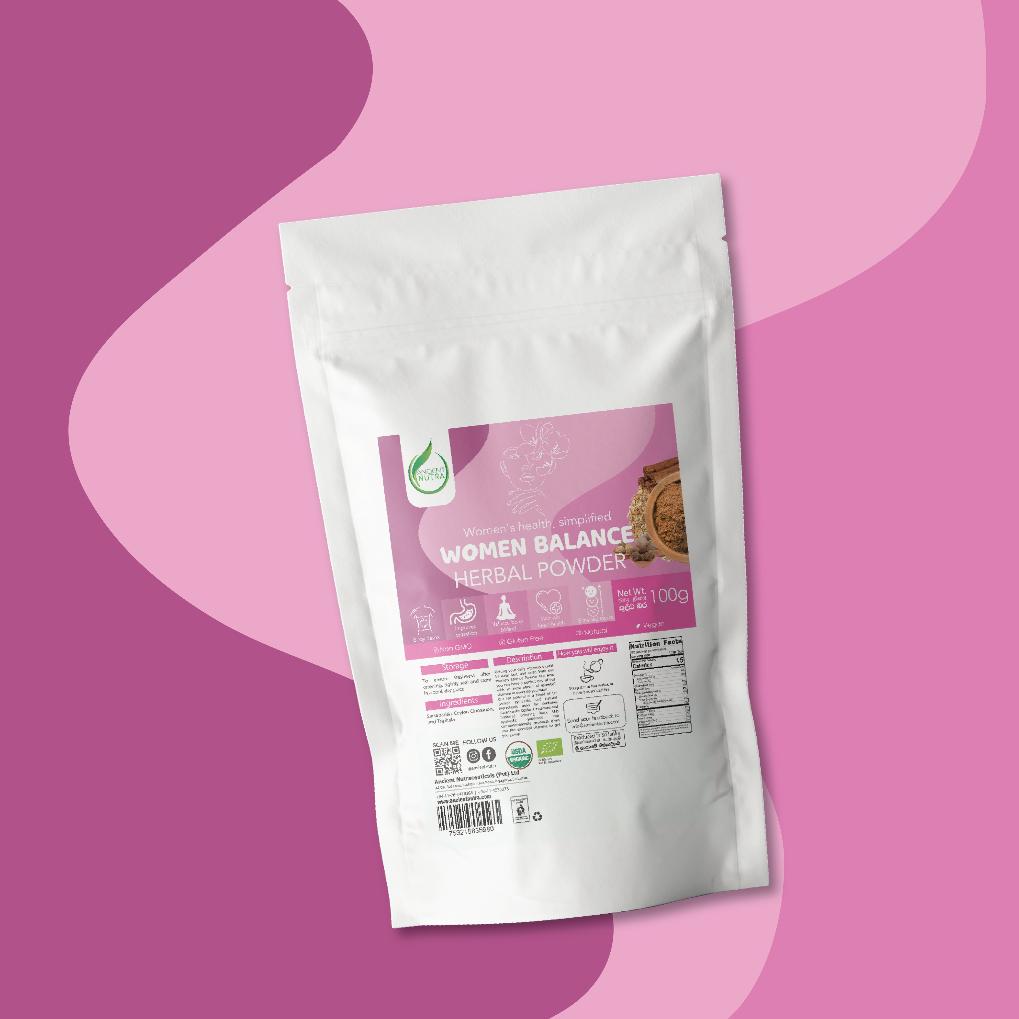 Women Balance Herbal Powder 100g