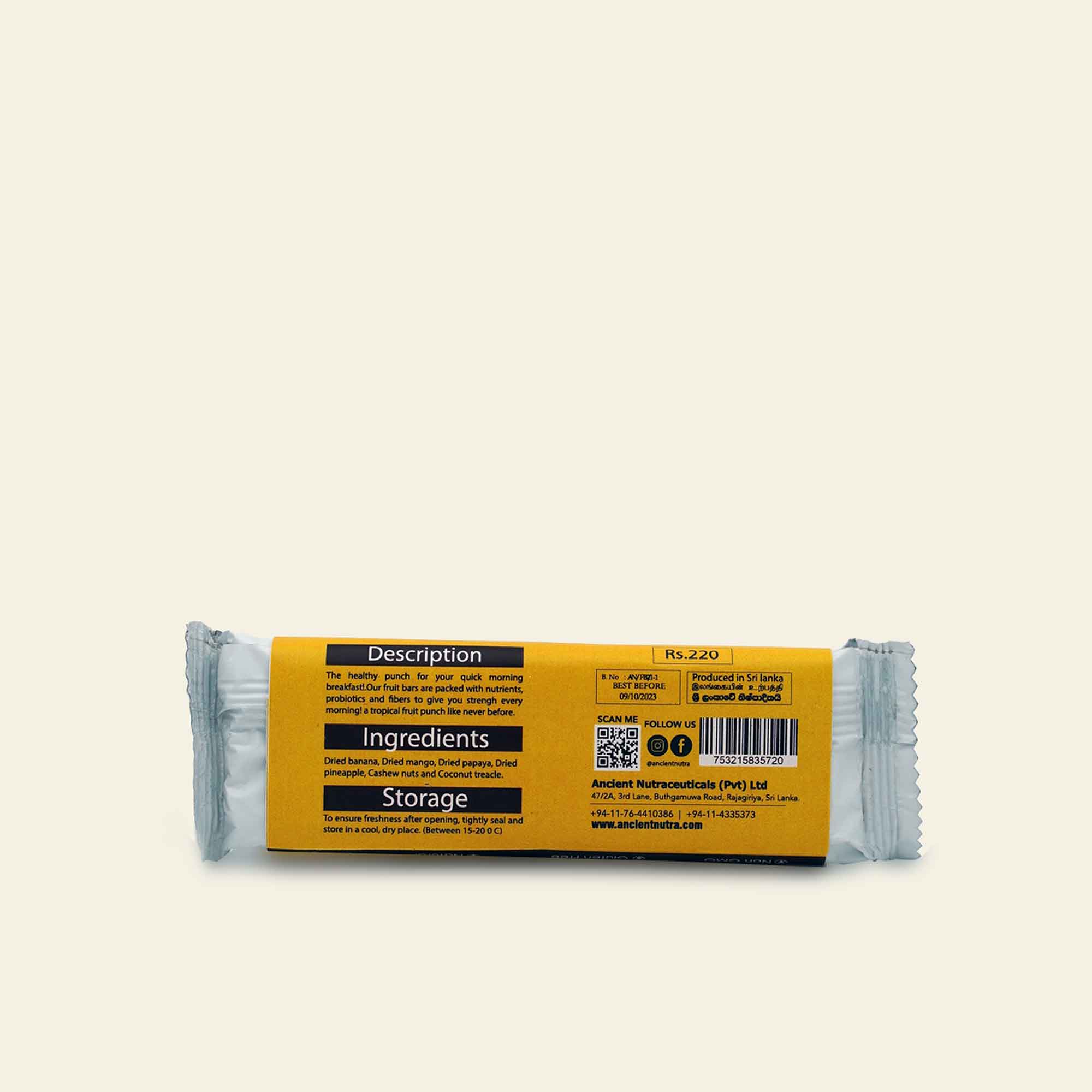 Fruit and nut Bar 40g