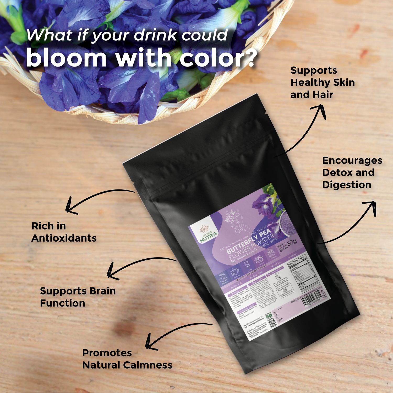 Butterfly Pea Flower Powder: Nature’s Blue Superfood by Ancient Nutra