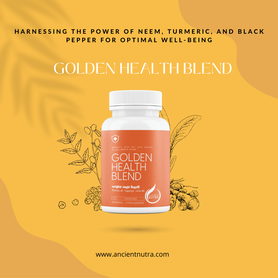 The Golden Health Blend Capsule: Harnessing the Power of Neem, Turmeric, and Black Pepper for Optimal Well-being