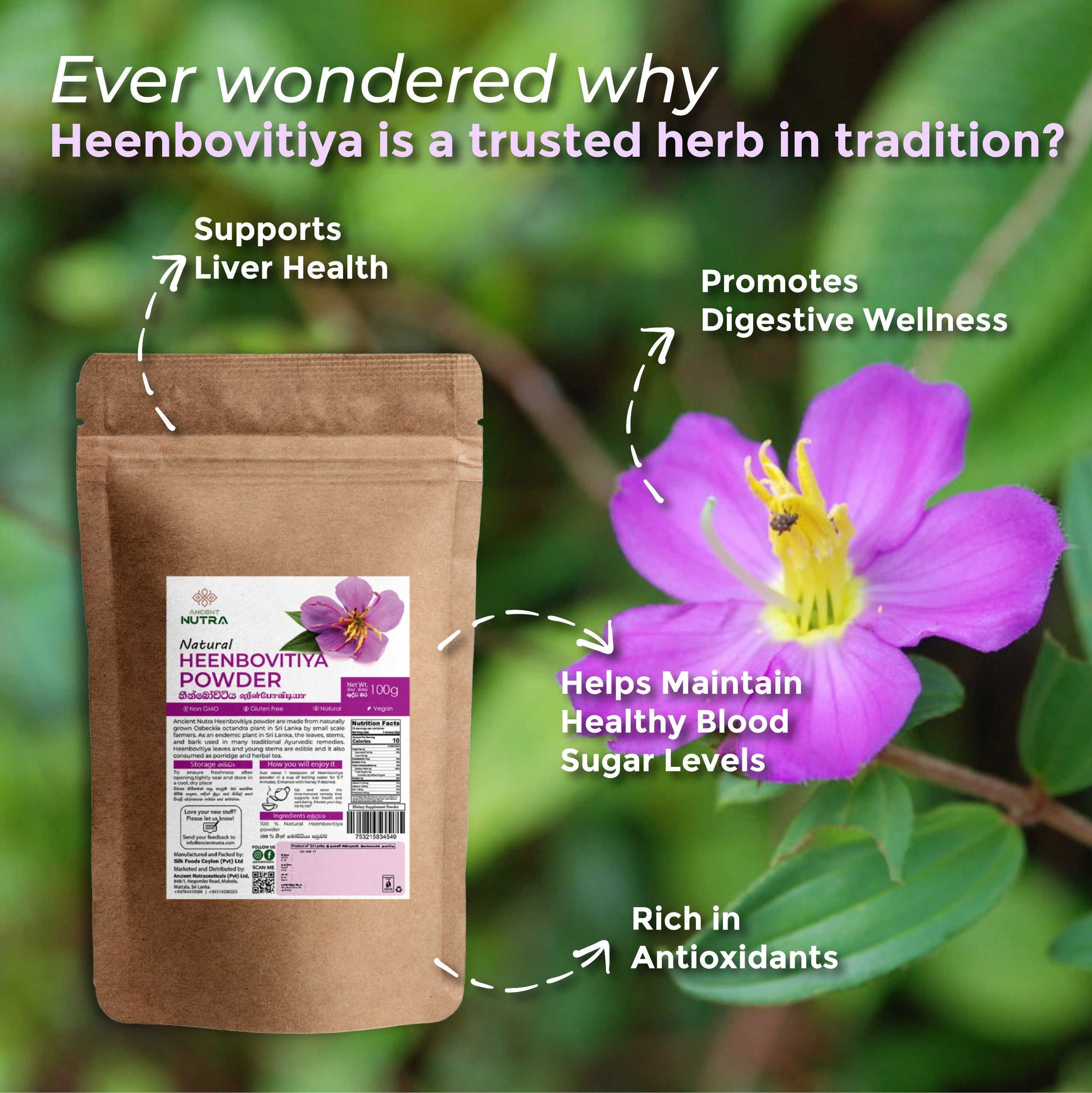 Revitalize Your Liver &amp; Daily Wellness with Ancient Nutra Heenbovitiya Powder