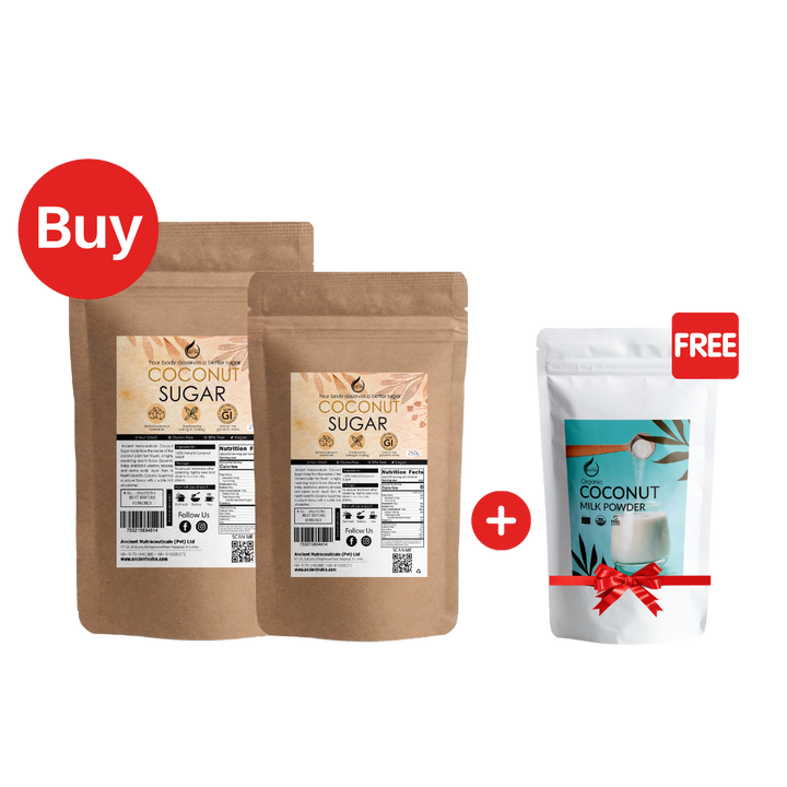 Buy Coconut Sugar 250g+500g and Get Coconut Milk 200g Free (7022880850095)